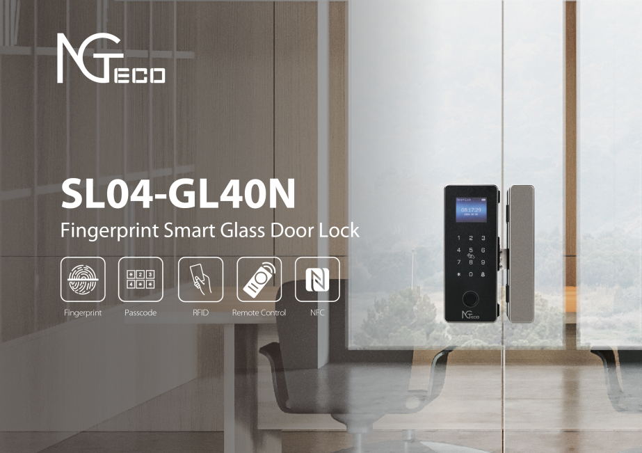 Khóa vân tay cửa kính GL-G02