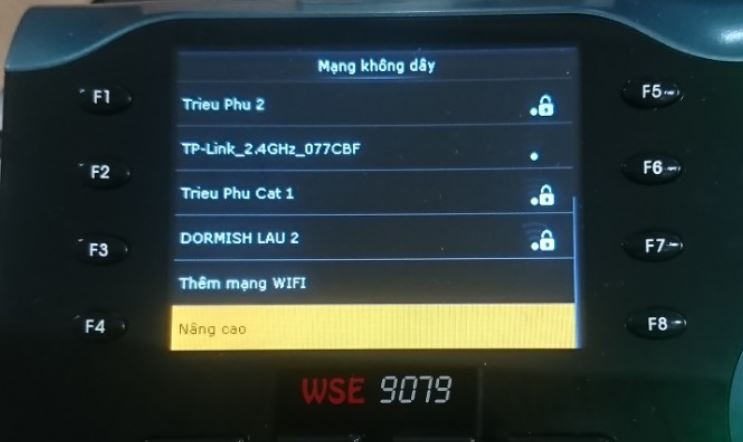 Mục Nâng Cao trong cài đặt Wifi