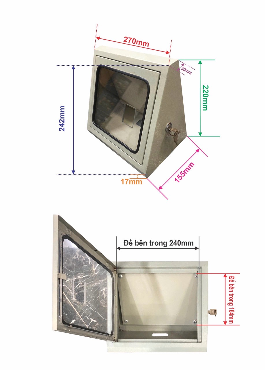 Hộp Bảo Vệ Máy Chấm Công Bằng Sắt